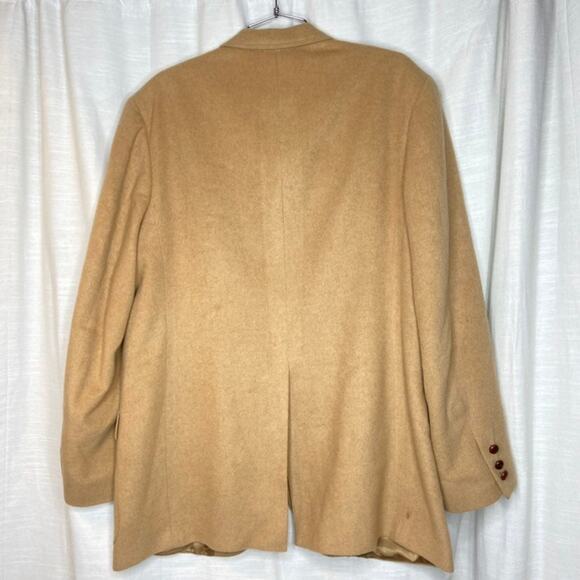 Vintage Men's Barrister Camel Hair Blazer Jacket (L/XL) - Picture 8 of 9